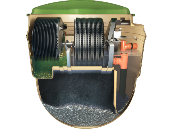 Oczyszczalnia biologiczna BioDisc Plus BB dla 12 osób