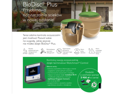 Oczyszczalnia biologiczna BioDisc Plus BB dla 12 osób 2