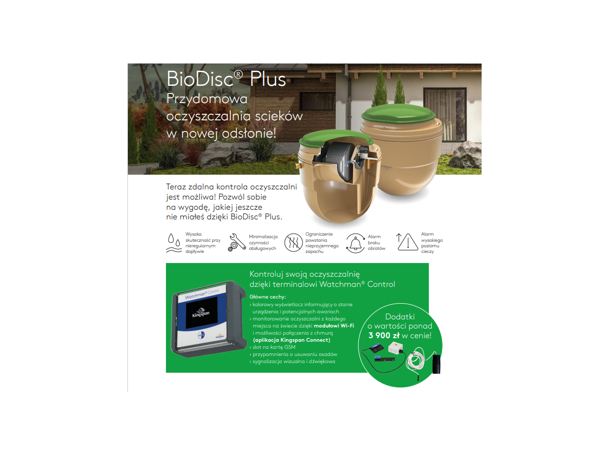 Oczyszczalnia biologiczna BioDisc Plus BB dla...