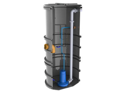 Przepompownia Bamartech BP Mini S - pompa Ebara RIGHT 75...