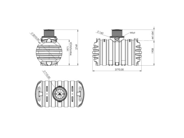 Zbiornik bezodpływowy Kingspan SewageStore® 10 000 l