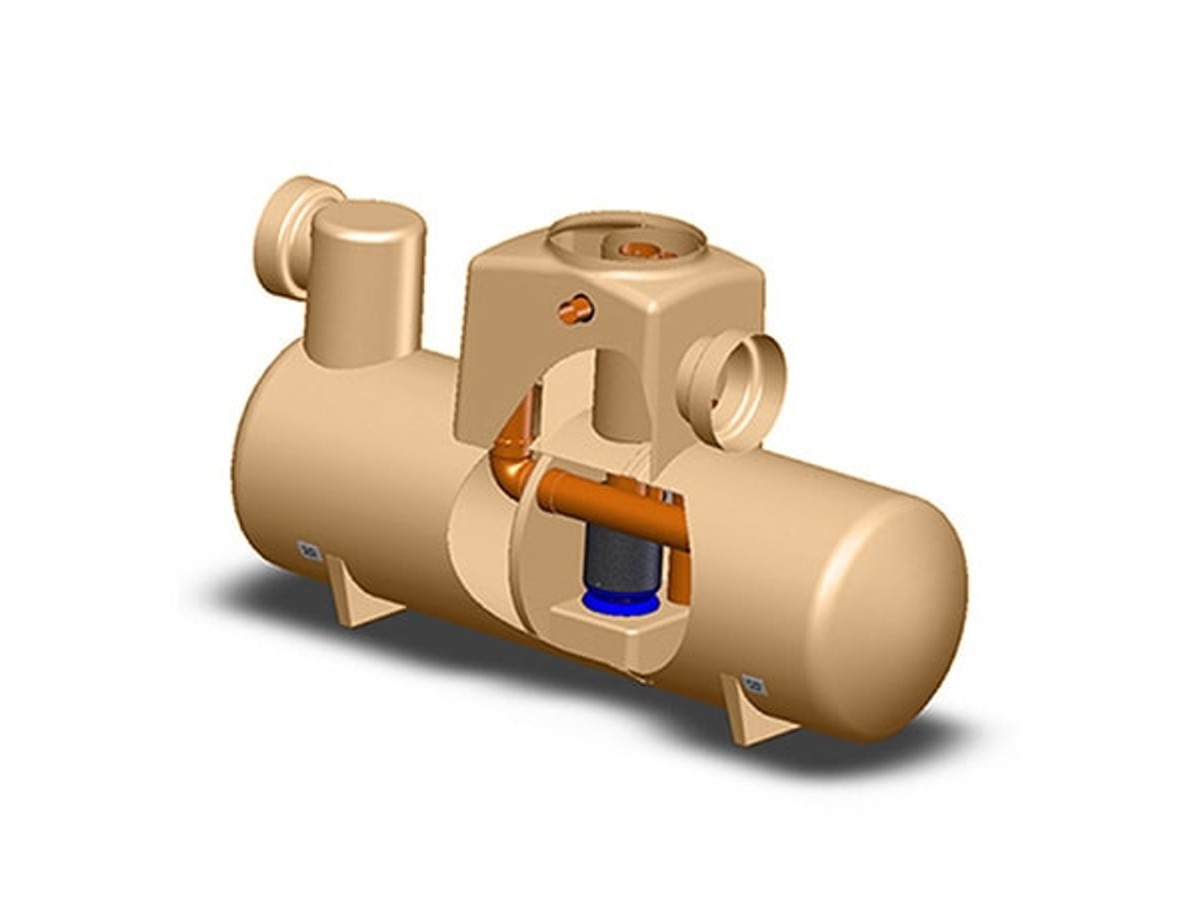 Separator z BY-PASSEM zgodny z PN EN 858-1 Qmax...